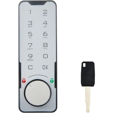 Clavier tactile électronique à combinaison, verrouillage numérique de sécurité, verrouillage d'accès avec clé pour la maison et le bureau, serrure de sécurité pour l'école, les employés, la gym, le (1/5)