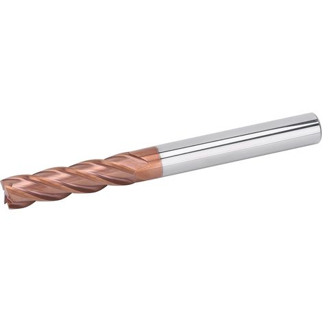 Fraise en carbure de tungstène, fraise en aluminium à 4 dents, fraise en alliage de carbure de tungstène, outil de coupe CNC, fraise CNC, 1010010D (1/4)