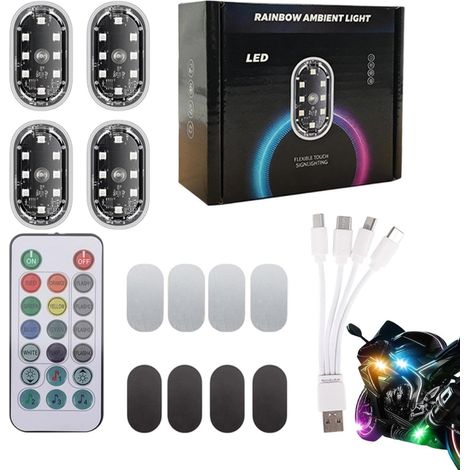 Ampoules LED sans fil pour voiture, télécommande alimentée par (1/5)