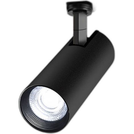 Lot de 4 spots sur rail noirs 20 W, lumière blanche – NUNZIA CASA
