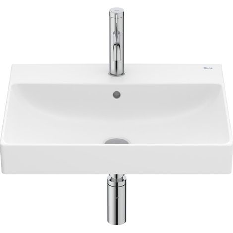 Lavabo mural Ona en Fineceramic avec jeu de fixations, 550x460 mm, blanc mat (1/2)