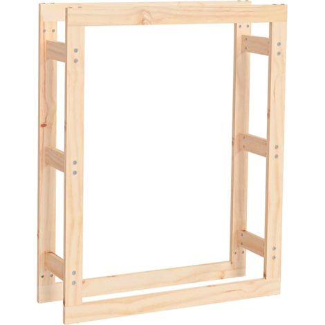Maison Exclusive - Estante para leña madera maciza de pino 80x25x