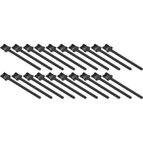 Lot de 20 petites brosses de nettoyage en plastique pour rasoir électrique et clavier d'ordinateur (1/5)