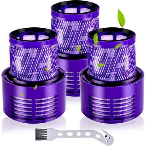 Lot de 3 filtres V10 pour Dyson V10 Animal Filtres lavables et réutilisables Matériaux respectueux de l'environnement Compatible SV12 (1/5)