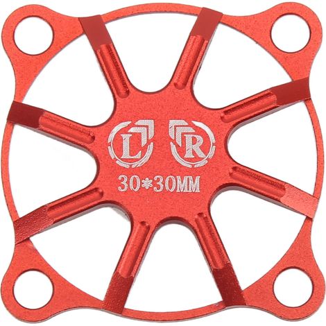 Capot de Ventilateur RC 30x30mm en Alliage d'Aluminium Rouge pour Refroidissement Moteur et ESC de Voiture Télécommandée (1/5)