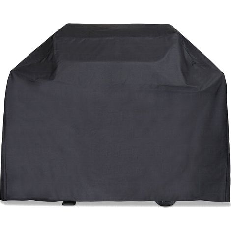 Housse de protection BARBECUE 142 x 43 x 120 cm NOIRE COVER Doublée rembourée