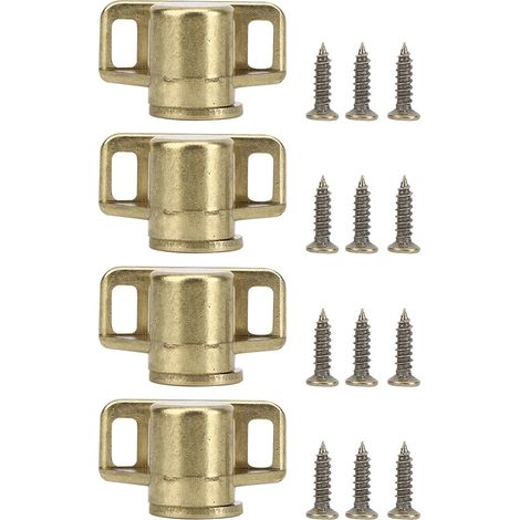4 paires fermetures magnétiques pour meuble en alliage de zinc, style vintage doré, accessoires de porte armoire (1/5)