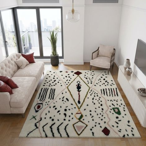 Tapis en laine Fable Fusion - Tapis en laine  - 290x190cm, Rectangular - 100% Laine vierge - Tufté main - Colorée