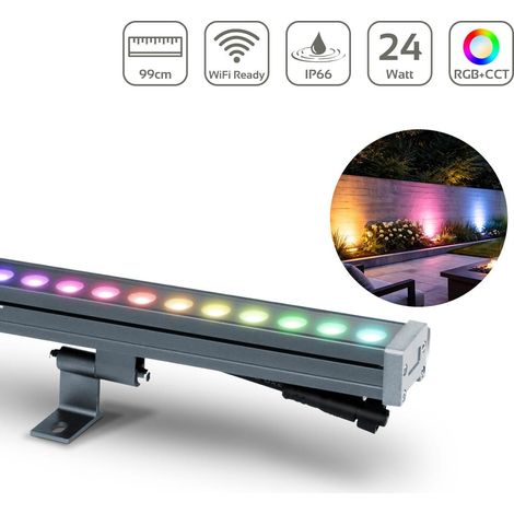 MiBoxer 24W RGB+CCT LED Wallwasher 99cm WiFi Fassadenstrahler 24/48V IP66 RL5-24 (1/5)