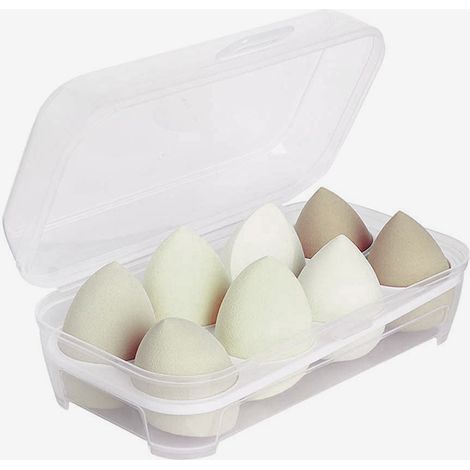 Éponges à maquillage, ensemble d'éponges pour maquillage sec et humide, poudre, crème, outils de maquillage multi-formes pour fond de teint, coffret cadeau en forme d'œuf (1/5)