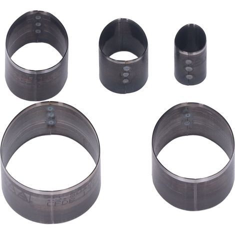 5-teiliges ovales Lederlocher-Set, 20–60 mm, 5 verschiedene Größen, aus hochkohlenstoffhaltigem Stahl zum Schneiden von Leder. (1/5)