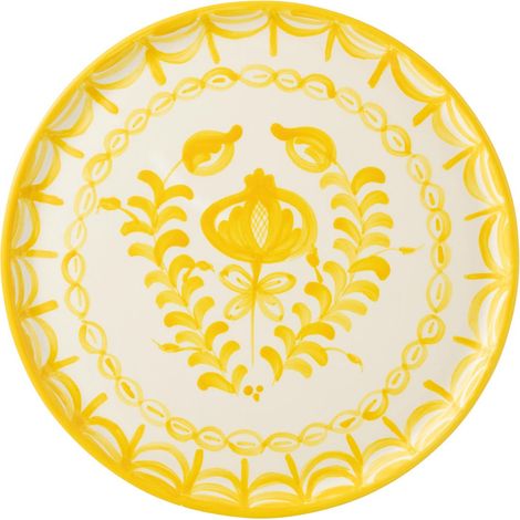 Assiette de Présentation en Céramique "Granada" 34cm Jaune (1/2)