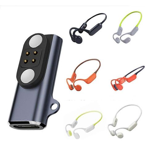 Convertisseur de charge magnétique USB-C vers 4 broches avec indicateur (1/4)