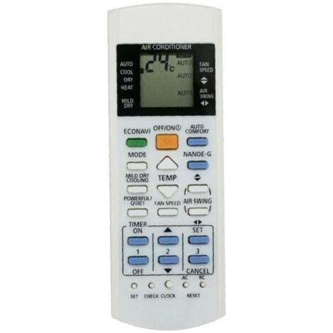 Télécommande de remplacement pour climatiseur Panasonic, ABS blanc, A75C3300 3208 3706 3708 3883
