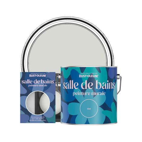 Peinture pour Murs et Plafonds de Salle de Bains - Gris d'Hiver (1/2)