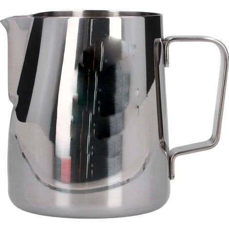 Mousseur à lait inox 304 380ml, pichet multifonction durable pour cappuccino et latte (1/5)
