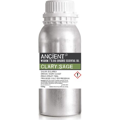 Huile Essentielle Bio de Sauge Sclarée 0,5kg- Vendu par 1