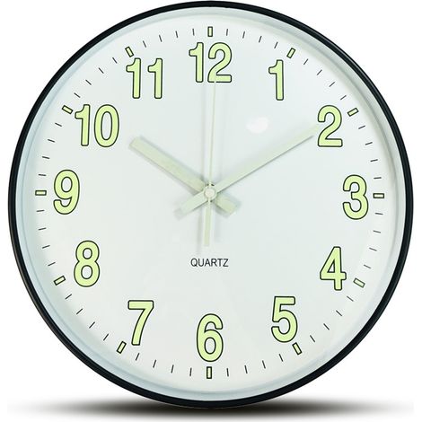 Horloge murale digitale lumineuse 30 cm, 1 pièce, affichage à chiffres lumineux, mouvement silencieux, décoration pour salon et chambre (1/4)