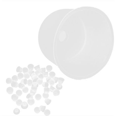 Lot de 50 bouchons d'oreille en silicone antibruit, réutilisables et étanches, taille L. (1/5)