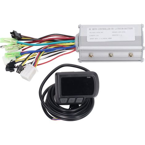 Kit Contrôleur Moteur Brushless 15A 36V 48V avec Écran LCD EN06 et Interface USB pour Vélo Électrique 250W 350W (1/5)