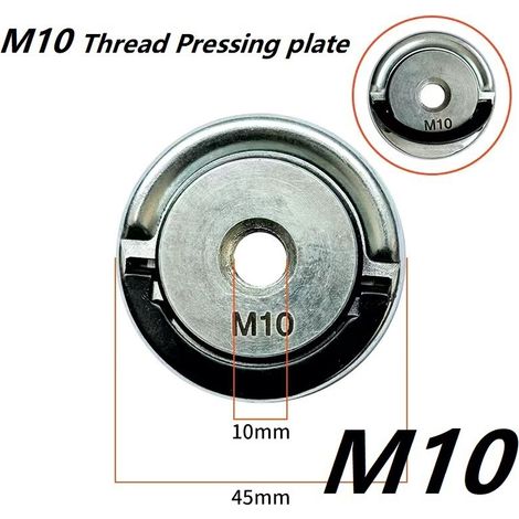 meuleuse d'angle M14 à plateau autobloquant, meuleuse portable à verrouillage rapide, machine de polissage, plateau inférieur (plateau de pression autobloquant M10 C-55g) (1/5)
