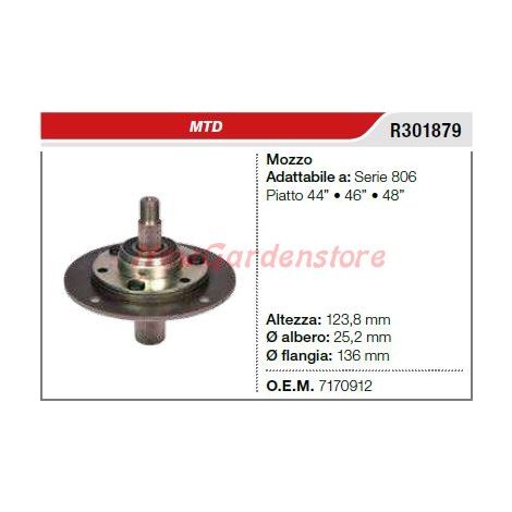 Mozzo portalama MTD tagliaerba rasaerba tosaerba serie 806 R301879