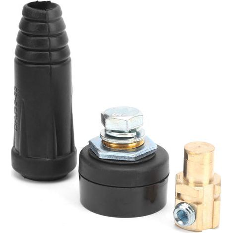 Connecteur rapide fiche prise pour câble de soudure DKJ35-50, outillage électrique, raccord industriel robuste. (1/5)