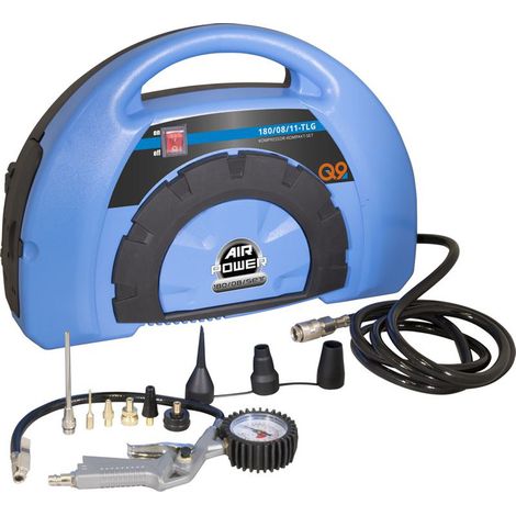 Güde Kompressor Druckluftkompressor Kompakt Reifenfüller Set 180/08 11-tlg. (1/5)