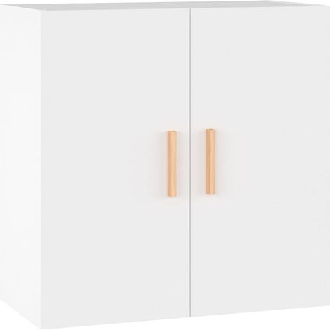 Armadietto a muro  Mobile a Parete Bianco 60x30x60 cm in Legno Multistrato DAS633203 (1/5)