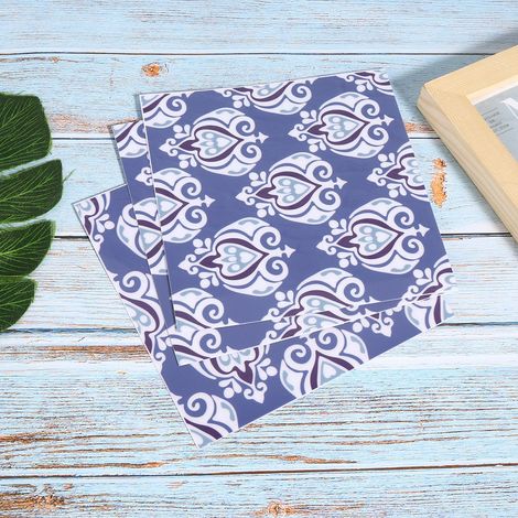 Lot de 10 autocollants carrelage style rétro 15x15cm, antidérapants et imperméables, pour cuisine et salle de bain. (1/5)