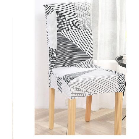 housses De Chaise De Salle  Manger Couverture De Chaise Extensible Amovible Lavable Lastique Pour Un Ajustement Universel (1/5)