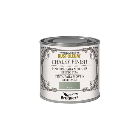 Rust-Oleum Bruguer Chalky Finish pintura para muebles Oliva 125ml