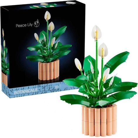 Dekoration aus Bausteinen, Blumenstrauß, zeitloses, mehrfarbiges ABS [DIY-Wohndekoration] (1/5)