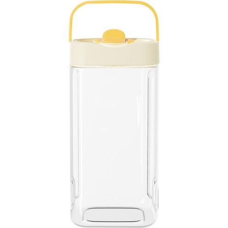 Beverage Dispenser, Water Kettle, Tea Pitcher, Leakproof Jug with Handle, Cold Drink Storage Container Fridge Camping, Juice Server for Use, 12.4x5.12x5.12 Inches (1/5)