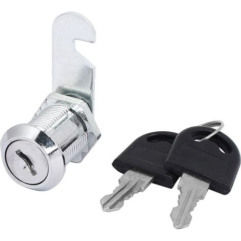 Schubladenschrank Schreibtisch 18mm x 25mm Gewinde Tastung Zylinder Nockensperre mit 2 Schlüssel (1/3)