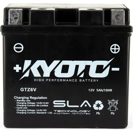 Kyoto-Batterie für Suzuki-Motorrad 125 GSX-R 2018 bis 2023 YTZ6V (1/5)