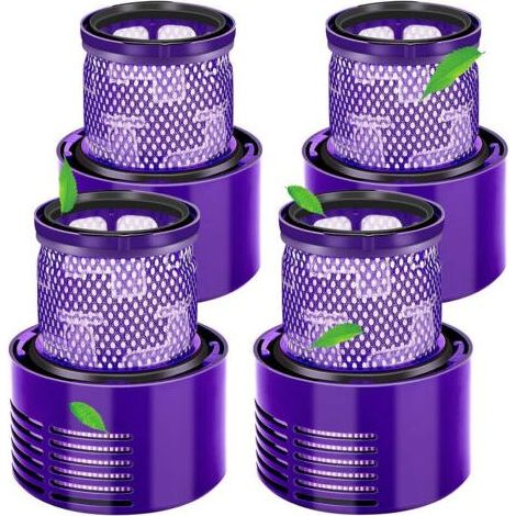 Filter für Dyson V10 SV12, Filter für Dyson Cyclone V10 SV12 Serie V10 Absolute/Animal/Total Clean/Motorhead Staubsauger, Ersatzfilterzubehör DY-969082-01 (4er-Pack) (1/4)