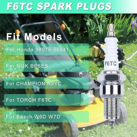 Zündkerze für Honda GX120, GX160, GCV160, GX200, GX240, GX270, GX340 und GX390 Motoren, universelle Zündkerze kompatibel mit NGK BP6ES, Torch F6TC, CHAMPION und N9YC. (1/5)