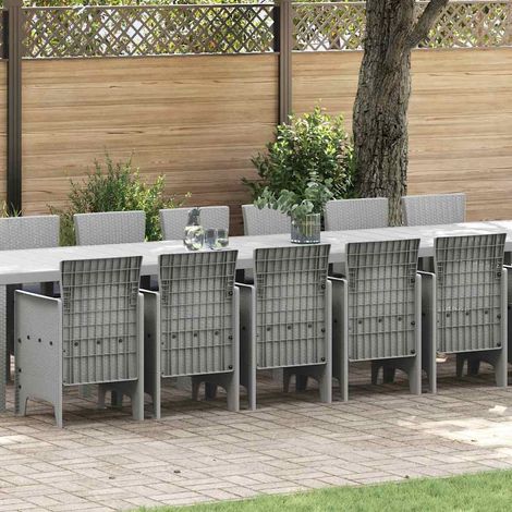 Ensemble de salle à manger de jardin avec coussins 17 pcs-Salon de jardin 370712 (1/5)