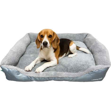Lit pour chien - Panier douillet antidérapant - Housse amovible et lavable - Taille XL (1/5)