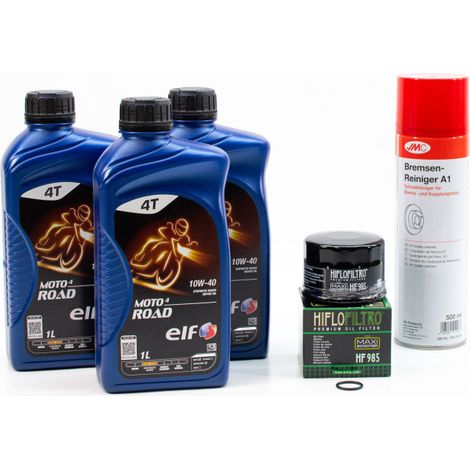 Kit Entretien Vidange pour YAMAHA XP 500 TMAX de 2001 à 2016 - ELF MOTO 4 ROAD 10w40 3L