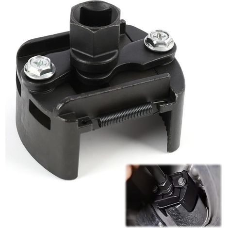 Clé Universelle à Filtre à Huile 60 80 mm, Clé de Filtre à Huile Universelle Ajustable, Outil de Démontage pour les Petites et Moyennes Taille Voiture (1/5)