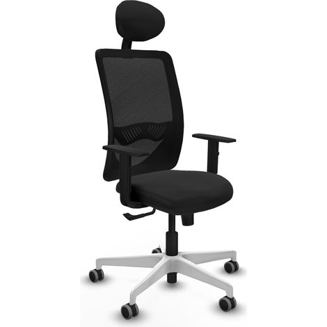 Chaise de bureau piqueras y crespo Zulema noir appui tête ajustable (1/2)