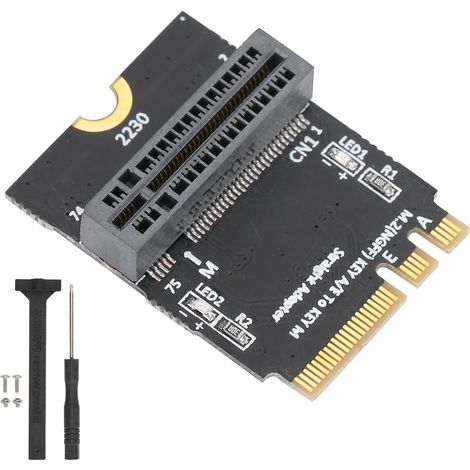 Carte adaptateur NVME SSD vers M.2 Key AE Convertisseur réseau d'installation verticale pour type 2280