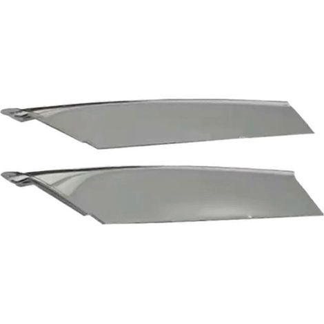 Moulure chromée de pare-chocs avant pour feux antibrouillard Tesla Model S 16-22 1056378 1056379, baguette de finition plaquée, partie supérieure et inférieure (1/5)