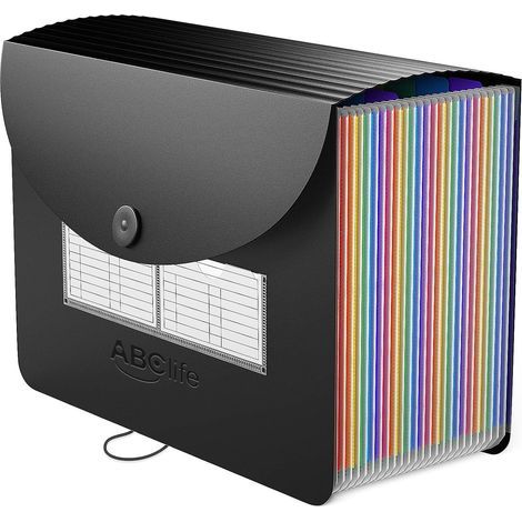 Dossier extensible A4, 26 compartiments, design accordéon, étanche – (1/5)