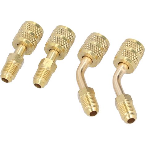 Adaptateur de recharge 1/4 SAE vers 5/16 SAE pour R410, raccord de conversion climatisation. (1/5)