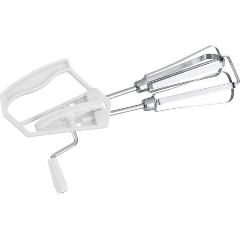 Rotierender Handschneebesen aus Edelstahl zum Verquirlen von Eiern und anderen Zutaten ein praktisches und effizientes Küchengerät (1/5)