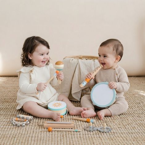 Instruments de percussion en bois Montessori pour enfants (1/5)