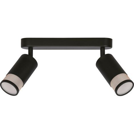 FLIN 1 GU10 PLAFOND NOIR ET OR CANDELLUX 92-27672 (1/2)
